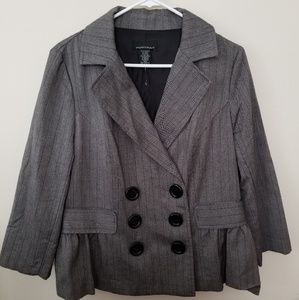 Womens Blazer suite in grey/metallic sz 12
